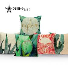 The product was timely delivered, beautiful quality and well made. High Quality Cushion Cactus Green Pillow Cover Home Decor Outdoor Cushions Custom Linen Throw Pillows Flamingo Pillowcase Buy At The Price Of 2 99 In Aliexpress Com Imall Com