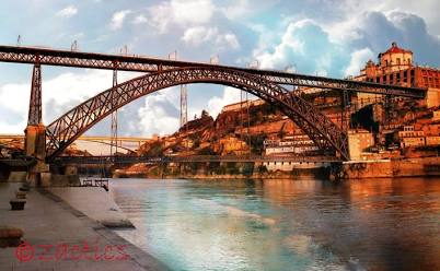 Ribeira e Ponte D. Luís I, AI generated