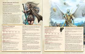 Sibyllic Guardian And Trumpet Archon Unleash The Psionic And Heraldic Talents Of These Two Celestial Bbggs Big Bad Good Guys Unearthedarcana