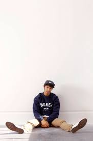 Norse Projects Sweater Sitting Poses Studio Photography Fashion Male Portrait Poses