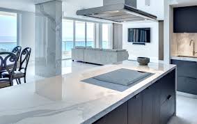 Very Modern Quartz Countertop Design From Intown Granite Countertop Design Luxury Kitchens Interior