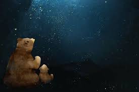 Father And Son Bear Watching The Galaxy Free Image By Rawpixel Com Busbus In 2020 Illustration Free Illustrations Father And Son