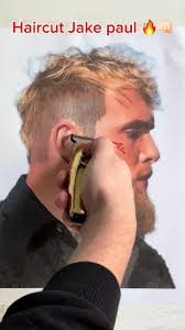 Jake paul haircut🔥 #barber #drawings #jakepaul #haircut #perte #foryour