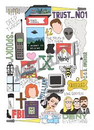 X Files Tv Collage Print Etsy X Files Print Collage Mulder Scully