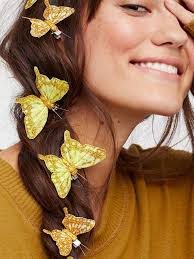 2 pc small butterfly clips are 2 1/4 wide (butterfly is Where To Buy Butterfly Hair Clips Popsugar Beauty