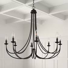 These candle style chandeliers contribute a romantic feel to foyers, entryways, and living rooms with simulated candlelight. Strasbourg 8 Light Candle Style Chandelier Reviews Joss Main Dining Chandelier Candle Style Chandelier Black Chandelier Dining Room