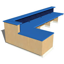 A transparent reception counter with a. Hospital Desks 3d Model Formfonts 3d Models Textures