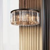 Find deals on products in light & electric on amazon. Ladiqi Crystal Round Led Flush Mount Ceiling Light Luxury Modern Close To Ceiling Light Indoor Chandelier Lighting Fixture For Living Room Bedroom Dining Room Restaurant White 19 5 Ceiling Lights Tools Home