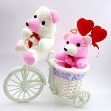Teddy bear at the beach. Two Teddy Bear Basket Cycle Two Teddy Bear Heart Stick Basket Cycle For Valentine Gift Anniversary
