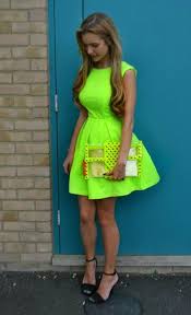 Summer Outfit Find More Women Fashion Ideas On Www Misspool Com Neon Dresses Neon Green Dresses Neon Outfits