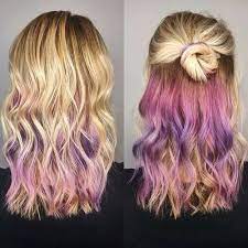 Red hair with blonde highlights is such a trendy selection that ladies cannot resist. Get Crazy Creative With These 50 Peekaboo Highlights Ideas Hair Motive