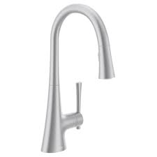 Aerated stream for everyday cleaning; Moen 9126 Kurv One Handle High Arc Pulldown Kitchen Faucet Chrome