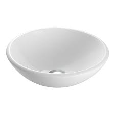 glass vessel round bathroom sink lowes