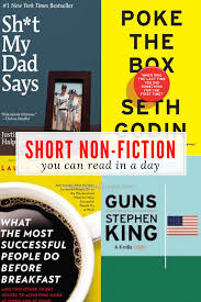 Short Non Fiction You Can Read In A Day Best Non Fiction Books Nonfiction Nonfiction Books