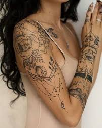 In this post, we focused on half sleeve tattoos. 90 Most Lovely Half Sleeve Tattoos Inspirational Art For Woman Page 56 Of 91 Trendy Elves Sleeve Tattoos For Women Henna Arm Tattoo Tattoos