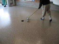 The garage has a concrete floor; Garage Floor Drain What Type Of Concrete Floor Drain Should You Use Basement Flooring Garage Floor Drain Garage Floor