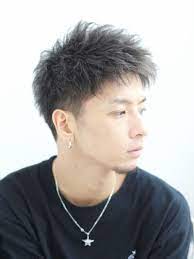 ルーズメイクレイズショート front メンズ ヘアスタイル ツイストパーマ 髪型