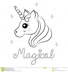 Cute unicorns coloring pages are a fun way for kids of all ages to develop creativity, focus, motor skills and color recognition. Printable Unicorn Coloring Pages Vector