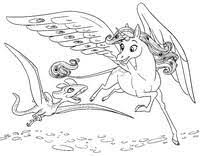 Click on the coloring page to open in a new widnow and print. Coloring Pages Mia And Me Morning Kids