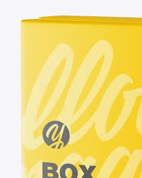 Download Matte Box Mockup In Box Mockups On Yellow Images Object Mockups PSD Mockup Templates