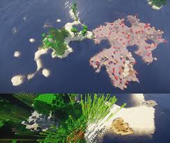 It is a sandy area along a body of water such as an ocean or river. Mushroom Island Seed For Minecraft Pocket Edition