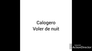 Ночь и туман // nuit et brouillard (русская озвучка). Calogero Voler De Nuit Audio Youtube