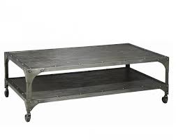 Antiqued Nickel Element Coffee Table Coffee Table Vintage Industrial Furniture Coffee Table Wood