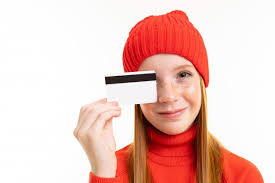 3 offer is exclusive to roaman's credit card holders enrolled in the fullbeauty rewards program. Premium Photo Red Haired Girl Holding A Credit Card