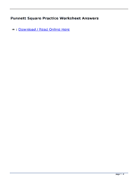 This worksheet helps students get an idea of the different possible combinations for genetic traits and helps them calculate how likely each combination is. Fillable Online Punnett Square Practice Worksheet Answers Mzanwwj Ebook Apply Joinbuggy Com Punnett Square Practice Worksheet Answers Mzanwwj Fax Email Print Pdffiller