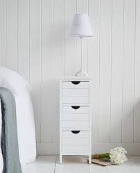 This narrow bedside table packs tremendous appeal and storage potential into a conveniently small footprint. Small White Nightstand With Drawers Bedroom Inspiration