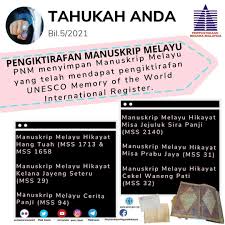 Tersebar di seluruh penjuru pulau bangka. Perpustakaan Negara Malaysia Semua Manuskrip Melayu Ini Boleh Dirujuk Dan Dikaji Di Pusat Kebangsaan Manuskrip Melayu Aras 11 Perpustakaan Negara Malaysia Facebook