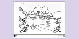 These free lds coloring pages are perfect for kids & adults! Free Fairy Garden Colouring Sheet Teacher Made