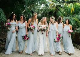 Whimsical Baby Blue And Fuchsia Wedding At The Cooper Estate Junebug Weddings Baby Blue Bridesmaid Dresses Fuchsia Wedding Wedding Bridesmaids Dresses Blue