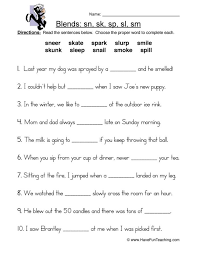 Phonics online worksheet for grade 1. Grade Consonant Blend Worksheets Letter Blends For Worksheet Math Competency Christmas Blends Worksheets For Grade 1 Worksheets Worksheets For Senior Kg Students Fun Fraction Games Math Magnets Free Fraction Printable Coins For