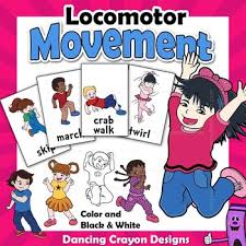 Black And White Kids Exercise Clipart Locomotor Movements Clip Art Kids Kids Clipart Art For Kids Picture Cards
