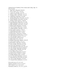 George Stevens Academy Cross-country meet Friday, Sept