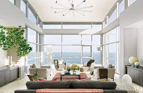 Modern ceiling design gives each room a highlight and a character all of its own. How To Decorate With Ceiling Fans Architectural Digest