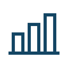 analytics metrics statistics bar chart icon evil user