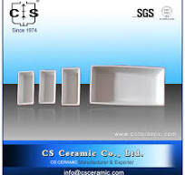 Good Quality 50mm Rectangular Ceramic Porcelain Trays Ash ...