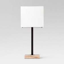Wood Square Base Table Lamp Black Project 62 Black Table Lamps Black Lamps Table Lamp