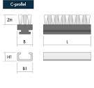 Slat brush with profile - KOTI - Industrial and technical ...