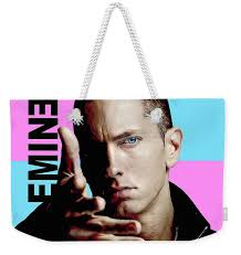 Eminem Throw Pillow by Mal Bray