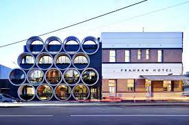 Melbourne S Prahran Hotel Pub Is Made From Gigantic Concrete Pipes Architecture Hotel Architect