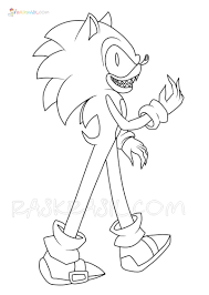 Coloring page huggy wuggy sonic . Sonic Exe Coloring Pages New Pictures Free Printable