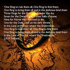 Three Rings For The Elven Kings Under The Sky 1973 The Year Tolkien Passed On Reverse It 3 Rings For The Elven Kings 7 Rings For The Dwarf Lords 9 For Men And Lord Of The Rings Lord Middle Earth