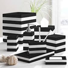 Black And White Bathroom Set Walmart Overstock Com Online Shopping Bedding Furniture Electronics Jewelry Clothing More White Bathroom Accessories Black White Bathrooms White Bathroom Decor