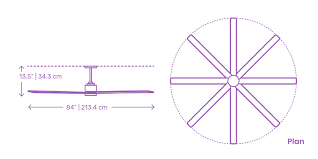 For example, you can place several small fans over a bar area rather than a single larger fan. Xtreme 8 Blade Outdoor Ceiling Fan Dimensions Drawings Dimensions Com