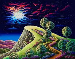 Andy Russell Fantastic Art Naive Painting Naive Art