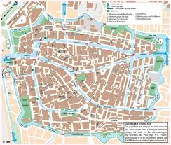 Leiden City Center Map Leiden Map City