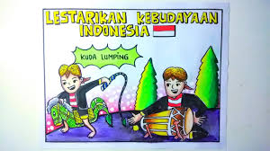 Cara Menggambar Poster Kebudayaan Poster Kebudayaan Youtube